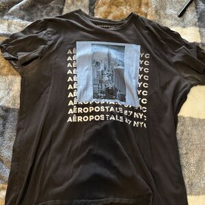Aeropostale Aero NYC Mens Black Short Sleeve T-shirt Size XL